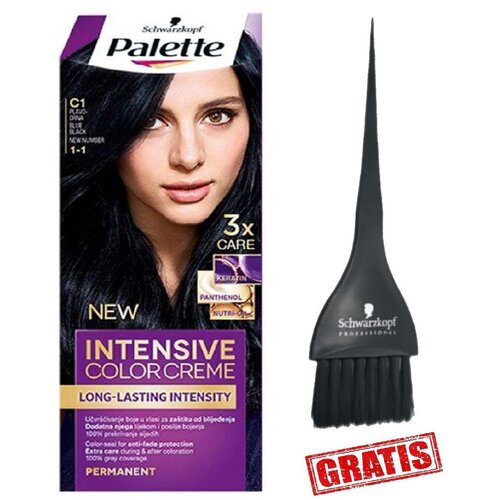 Schwarzkopf barva za lase - Intensive Color Creme - 1-1 Blue Black Slike