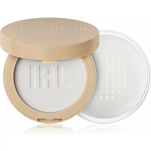 Makeup Revolution puder v prahu - IRL Soft Focus 2 in 1 Powder Translucent