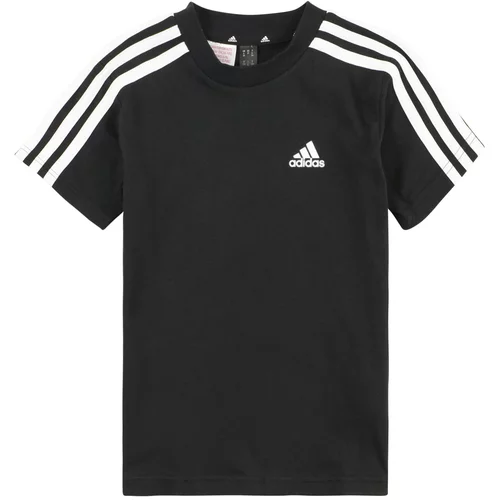 ADIDAS SPORTSWEAR Funkcionalna majica 'Essentials 3-Stripes ' črna / bela