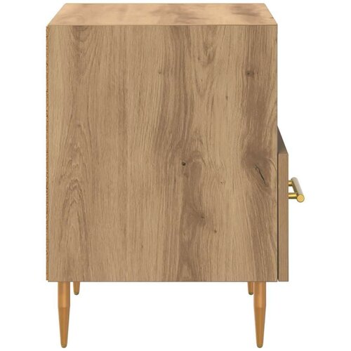  Noćni ormarić 2 pcs Smeđa 40 x 35 x 47.5 cm Konstruirano drvo Slike