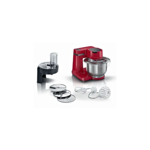 Bosch kuhinjski aparat MUM Serie 2| CRVENA, 900W, 3.8L, 7 Brzina, Inox posuda, SL Cijene