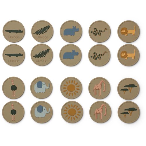 Liewood igra memory easton safari/oat multi mix Cene