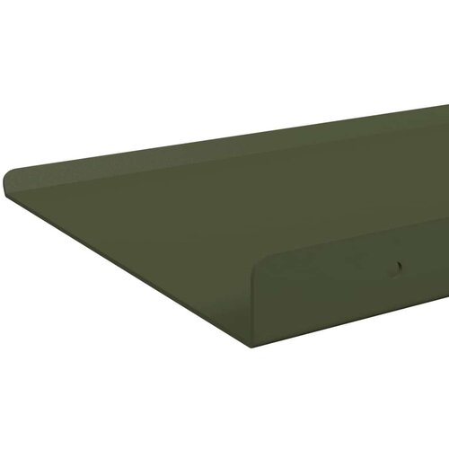  Polica na zidu Zidne 2 pcs Maslinasto zelena 80 x 18 x 2 5 cm - Maslinovo zelena 80 x 18 cm 2 Slike