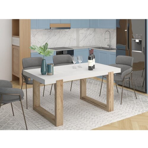 St&amp;oslash;raa Bela jedilna miza 90x160 cm Solid &amp;ndash; Slike