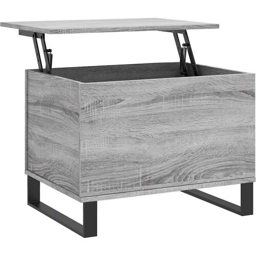  Stolić za kavu boja hrasta 60 x 44,5 x 45 cm konstruirano drvo Siva Slike