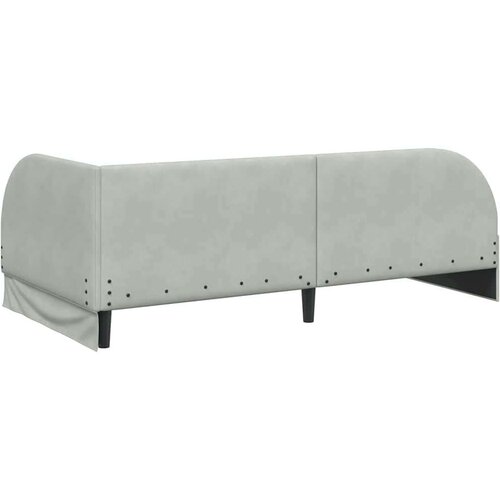 VidaXL kutni okvir kreveta svijetlo siva 80 cm x 200 cm tkanina Slike