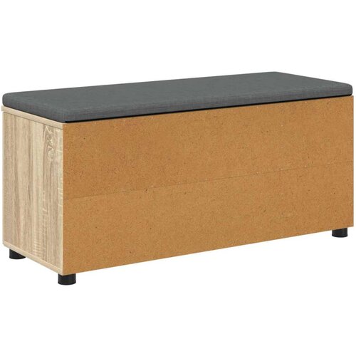  Klupa za hodnik s jastukom Sonoma hrast 100 x 38 x 46 cm Slike