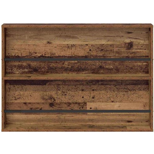  Polica za časopise s policom 2 pcs Staro drvo 100 x 12 x 70 cm Slike