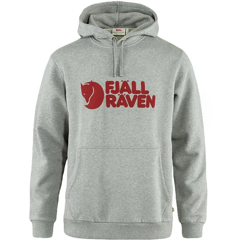 Fjällräven Logo Hoodie M Grey-Melange