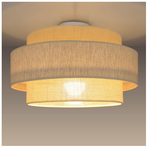  stropna svetiljka boho 1xE27/60W/230V prečnika 40 cm krem/juta Cene