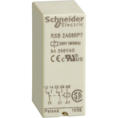 SCHNEIDER APC Schneider Electric Vmesniški rele 2W,8A,230VAC RSB2A080P7, (21223493) Cene