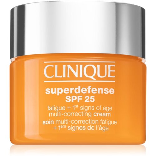 Clinique Superdefense™ SPF 25 Fatigue + 1st Signs Of Age Multi-Correcting Cream krema proti prvim znakom staranja za mastno in mešano kožo SPF 25 50 m Cene