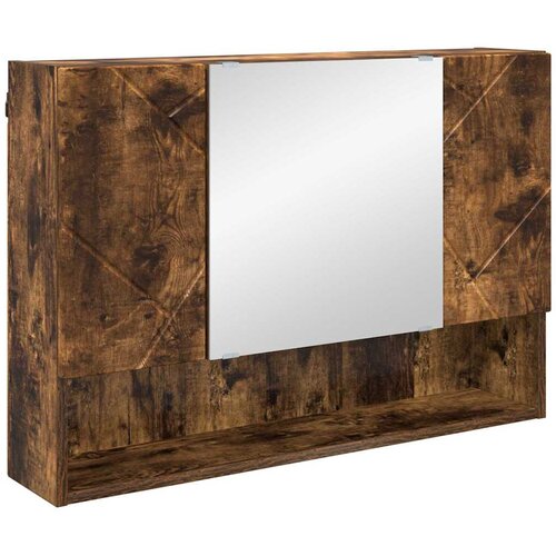  Set namje&amp;scaron;taja za kupaonicu 5 kom. Dimljeni hrast Smeđa 35 x 30 x 192 cm Slike