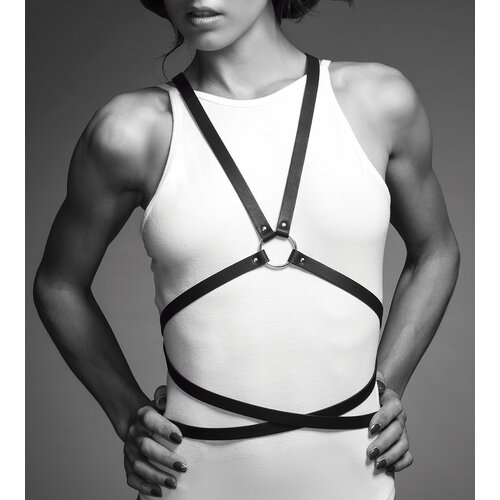 Bijoux Indiscrets Maze Multi-Way Body Harness Black Slike