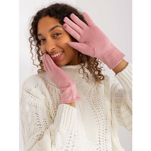 Fashion Hunters Light Pink Women's Touch Gloves Cene