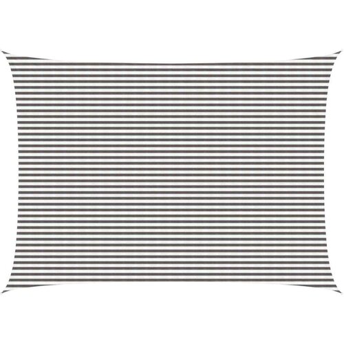  Senčna platna Svetlo siva in bela. 5 x 8 m HDPE, (5000241209) Cene