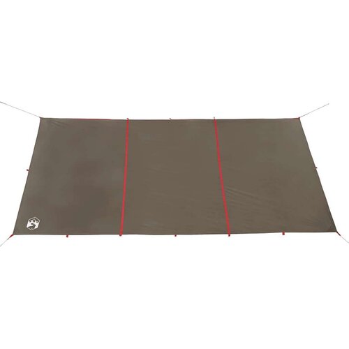 VidaXL Cerada za kampiranje smeđa 451x420 cm vodootporna Slike