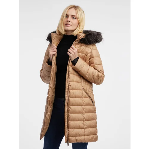 Orsay Light brown women's quilted coat - Women's