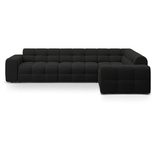 Micadoni Crna kutna garnitura (s desnim kutom/u obliku slova L) Kendal – Cijene