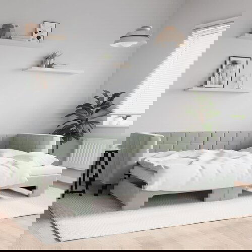 vidaXL Dnevni krevet na razvlačenje svjetlosivi 90 x 200 cm baršunasti Cijene