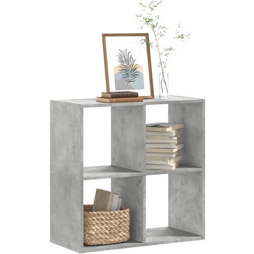 vidaXL Knjižna omara betonsko siva 68,5x32x68,5 cm inženirski les Cene