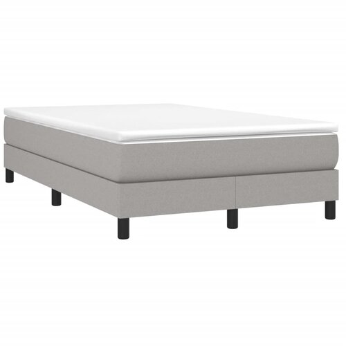 Maison Chic Box spring postelja - Vzmetna postelja z vzmetnico svetlo siva 120x190 cm blago SL9976, (21902668) Cene