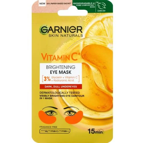 Garnier Skin Naturals Vitamin C Brightening Eye Mask maska za područje oko očiju za sve vrste kože 1 kom