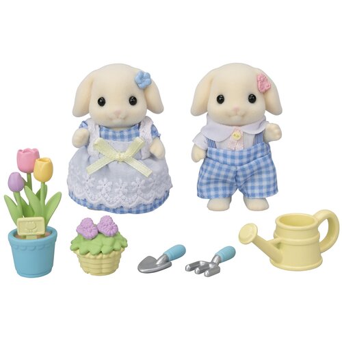 SYLVANIAN FAMILIES Komplet vrtnarjenja cvetja - Sestrica in bratec Flora Rabbit, (21336954) Slike