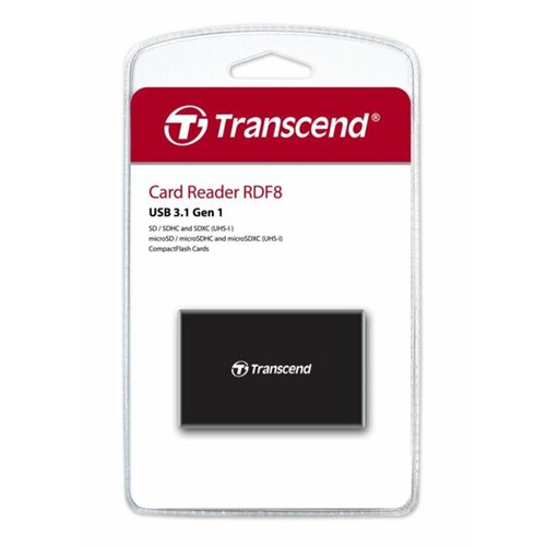 Čitač kartica Transcend RDF8 3.1 All-In-One crni Cijene