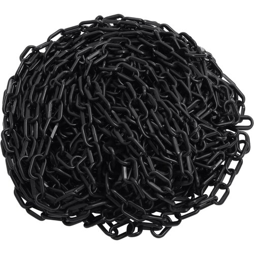 vidaXL Opozorilna veriga črna 100 m Ø4 mm plastika Cene