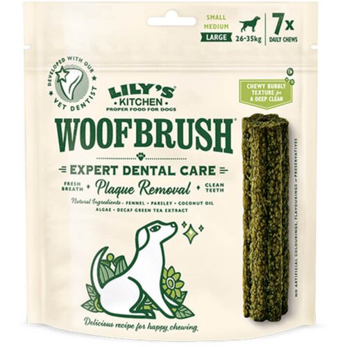 Lily's Kitchen Woofbrush Dental Chew palčke Large - 7 x 47 g Cene