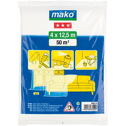 MAKO ponjava za za&amp;scaron;čito povr&amp;scaron;in med pleskanjem komfort (4 m x 12,5 m, srednje debela) Slike