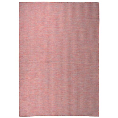 vidaXL zunanja preproga plo&scaron;čato tkanje 160x230 cm rdeča Cene
