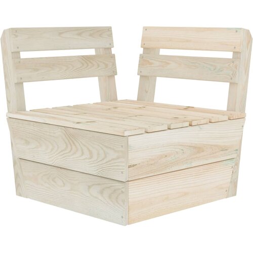 vidaXL Sekcijski kotni kavč iz palet impregnirana smrekovina Cene