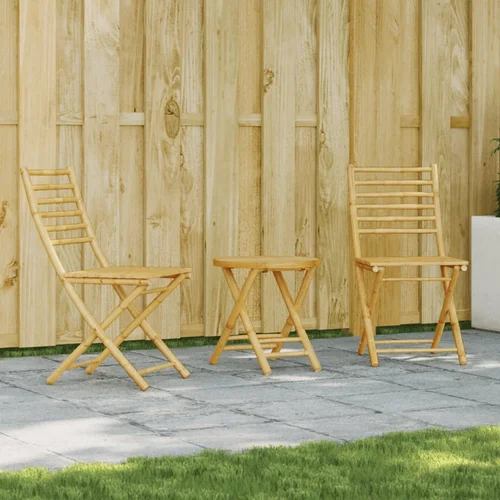 vidaXL 3-dijelni bistro set od bambusa