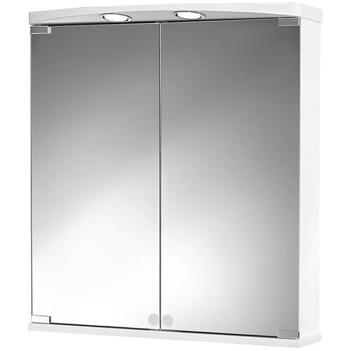 JOKEY kupaonski ormarić s LED ogledalom (Š x V: 60 x 65,9 cm, S osvjetljenjem, MDF, Bijele boje) Cijene