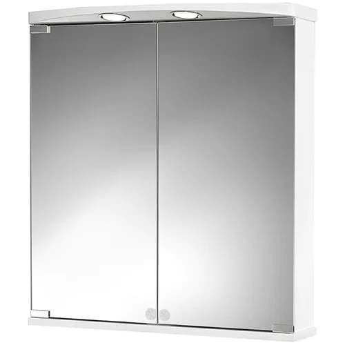 JOKEY omarica z ogledalom ampado (60 x 66 x 14 cm, bela, led)
