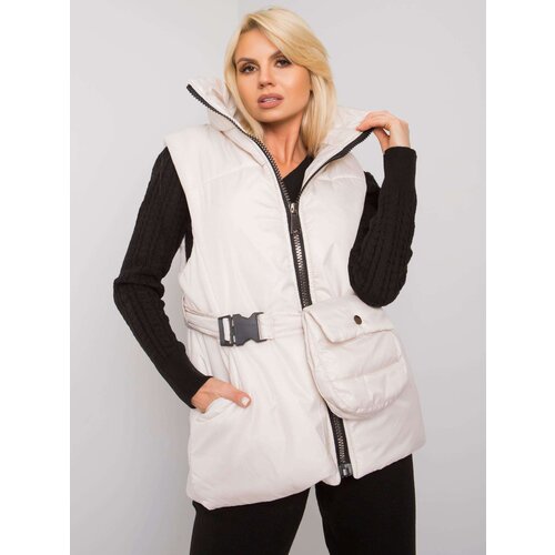 Fashion Hunters Ecru down vest Slike