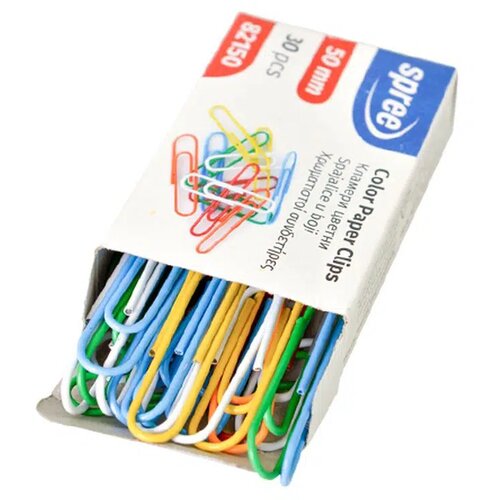 Office clips, spajalice u boji, 50 mm, 30K ( 482332 ) Slike