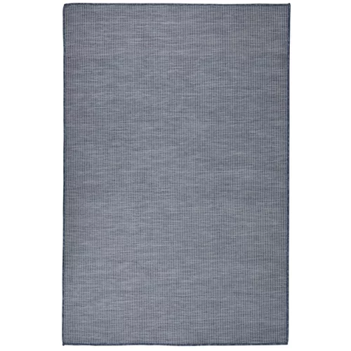 Vanjski tepih ravnog tkanja 120 x 170 cm plavi