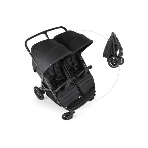 Hauck kolica za blizance Uptown Duo - Melange Black Slike
