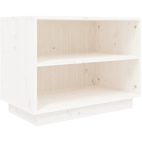 Maison Chic Omarica za obutev - Kopa za čevlje bela 60x34x45 cm trdna borovina, (21776324) Slike