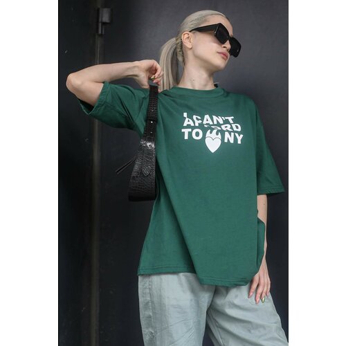 Madmext T-Shirt - Green - Regular fit Slike