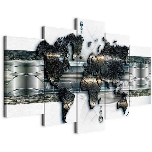 Artgeist Slika Na Platnu Metal World Map Cene