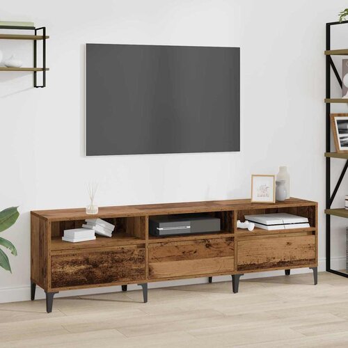 VidaXL TV ormar Staro drvo 150 x 30 x 44.5 cm Konstruirano drvo Slike