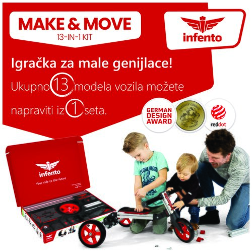Infento Set za konstrukciju vozila za decu 13u1 Cene