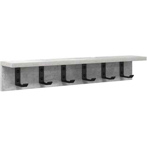  Vje&amp;scaron;alica za kapute na zidu Betonski sivi 60 x 10,5 x 10,5 cm Slike