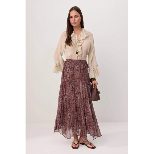 Trendyol Modest Ženska suknja Tctss26Ee00007, Smeđa Slike