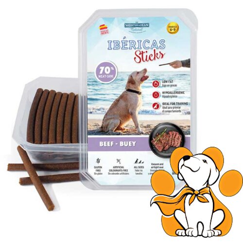 Mediterranean_Natural Dog Ibericas Sticks Beef 800g, Mesni Štapići Za Pse Cene