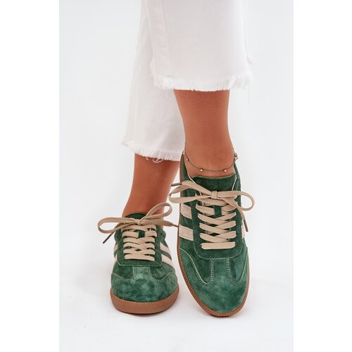 Boto Women&amp;#039;s Suede Sneakers Green Sirella Slike